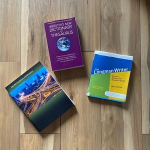 Websters New Dictionary And Thesaurus/Math & Writing Books